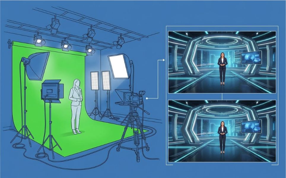 Green screen and virtual backgrounds