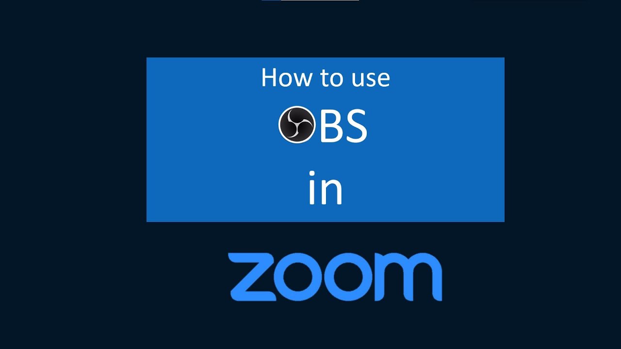 How to use OBS in ZOOM