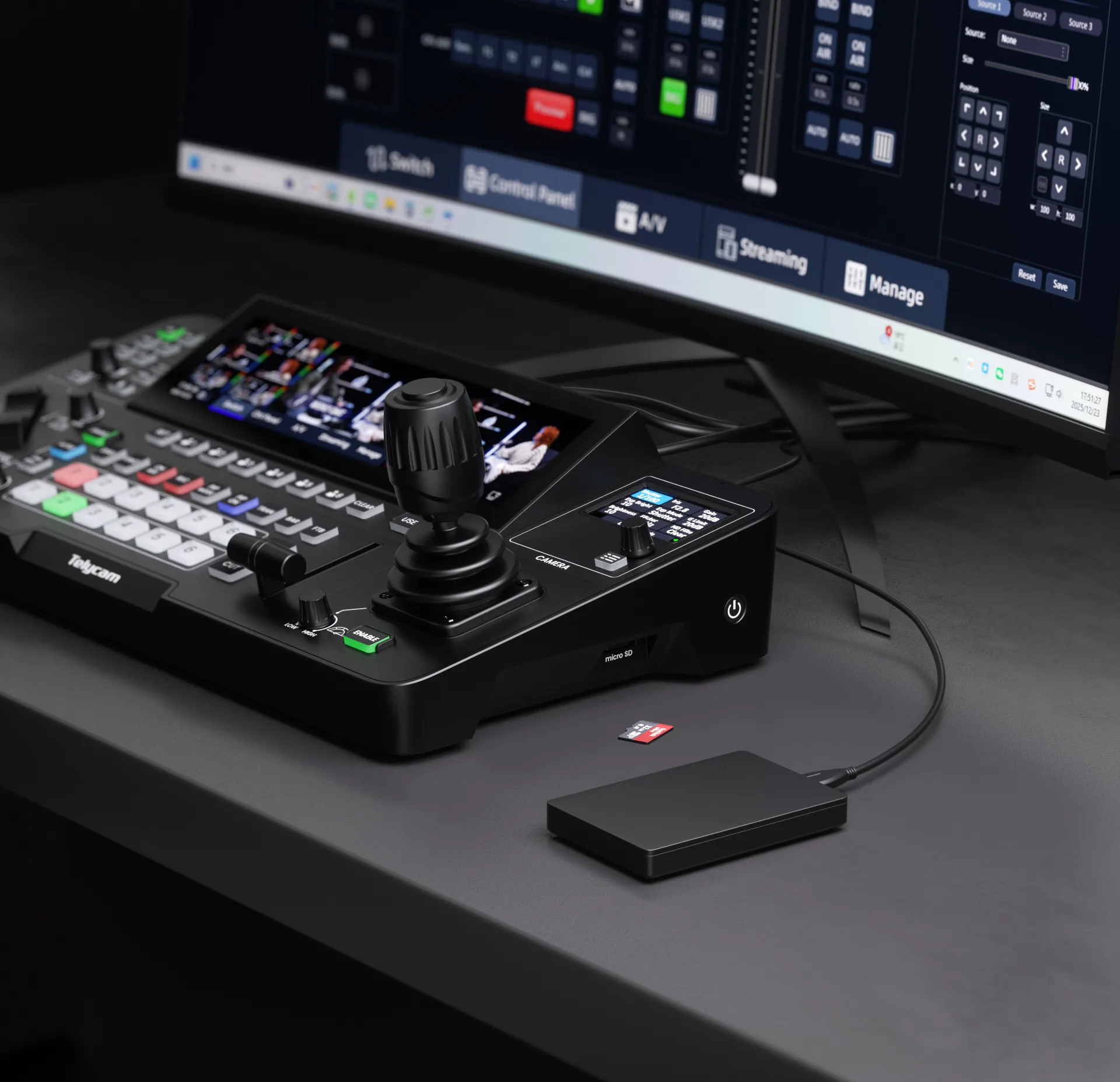 Recording to USB, and SD Cards
