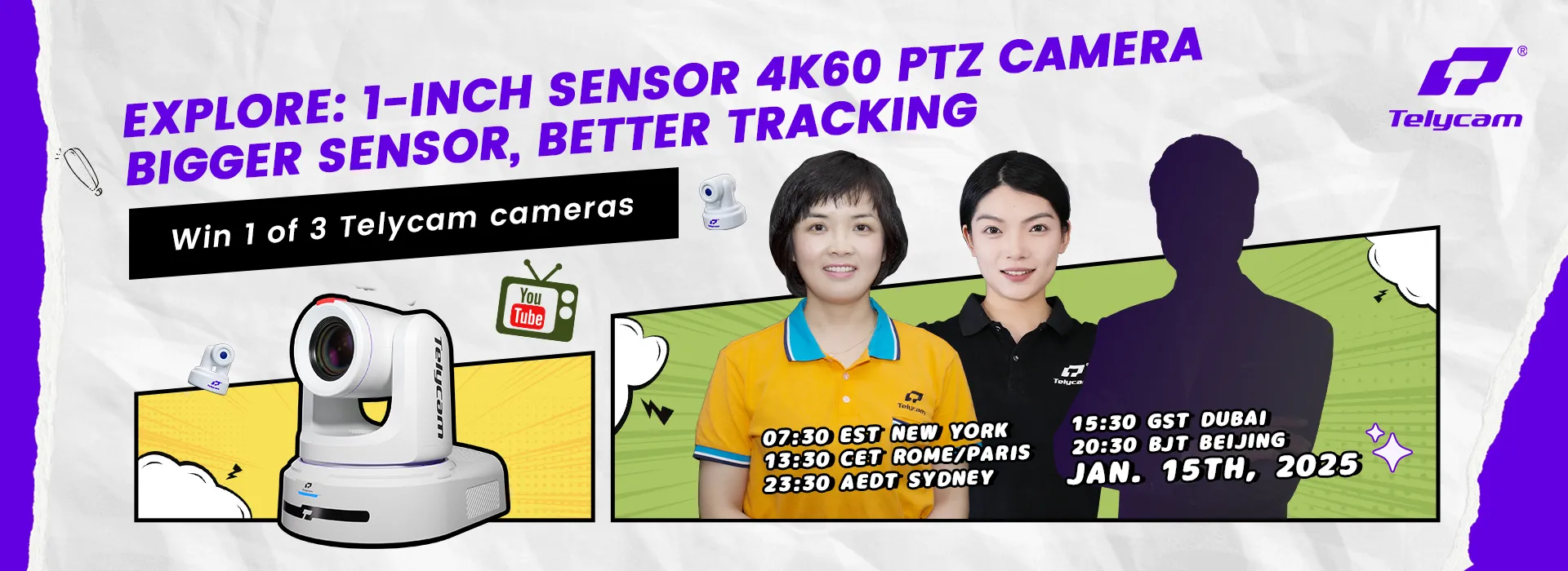 Join Us for an Exclusive First Look at the New Telycam Explore PTZ Cameras!