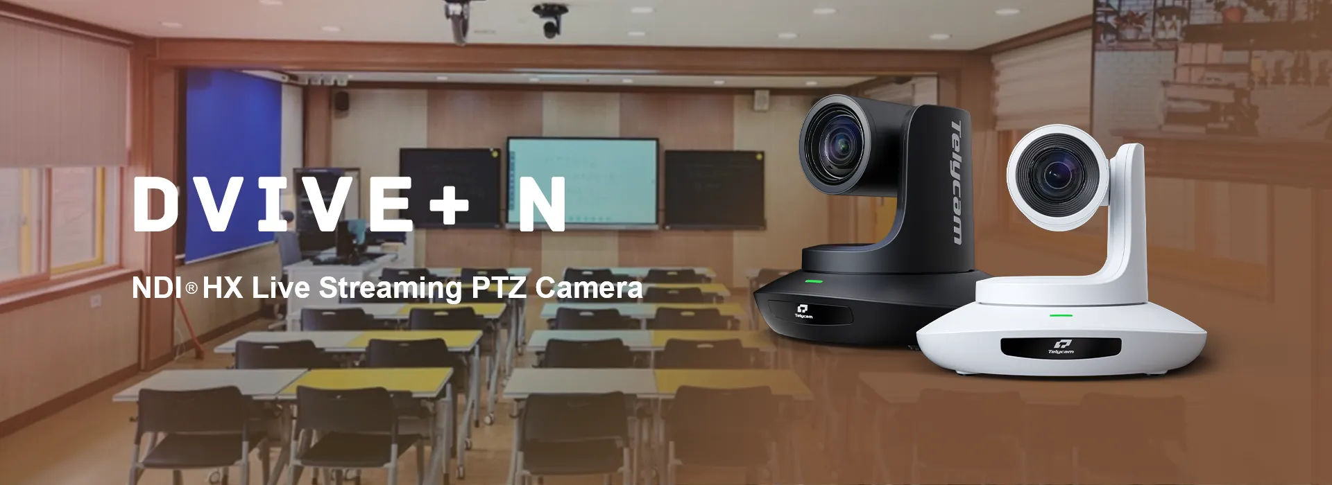 Drive+ N-12x&20x, NDI®HX Live Streaming PTZ Video Camera