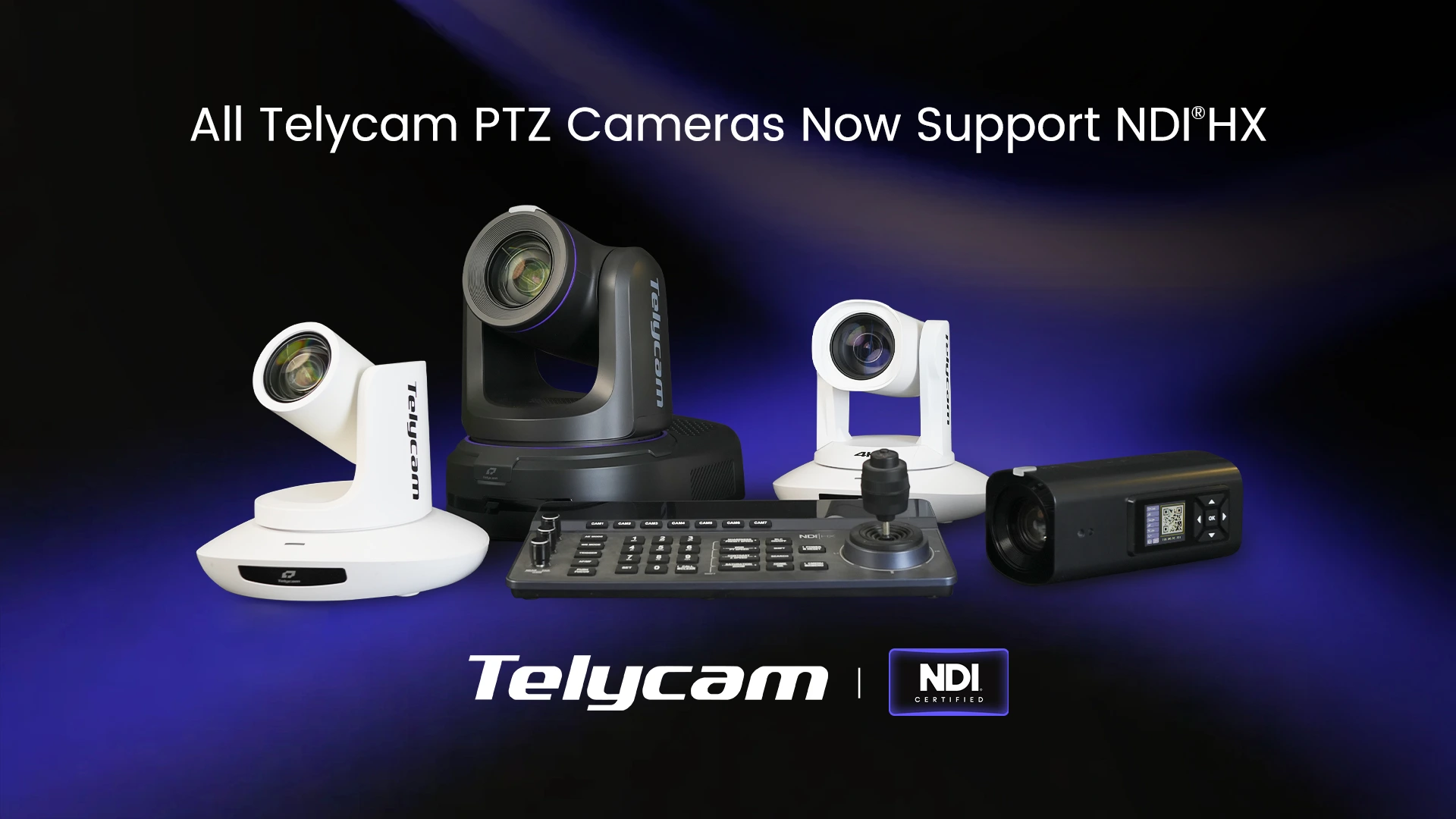 Telycam Expands NDI® HX Support Across Entire PTZ Camera Lineup