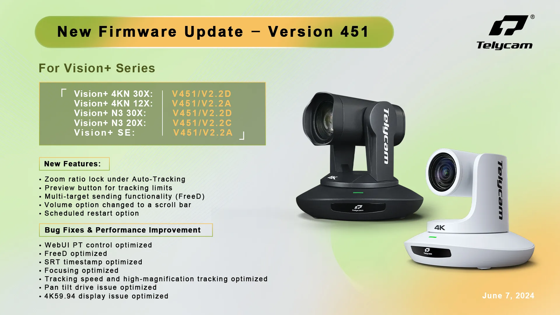 New Firmware Update – Version 451